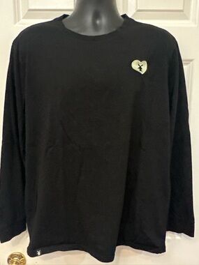 Authentic Dutch Brothers Black Long Sleeve Tee with Trademark Windmill Logo.